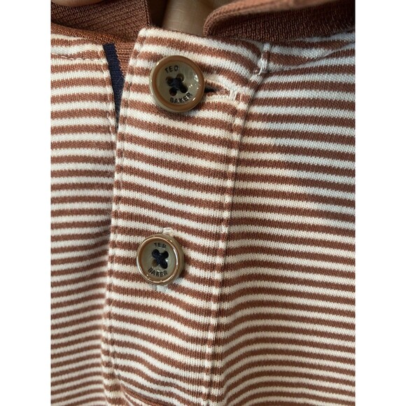Set of 2 Ted Baker Mens Sz 6 US 2XL GINGEN STRIPED COTTON & Paisley Print POLO - Picture 8 of 13